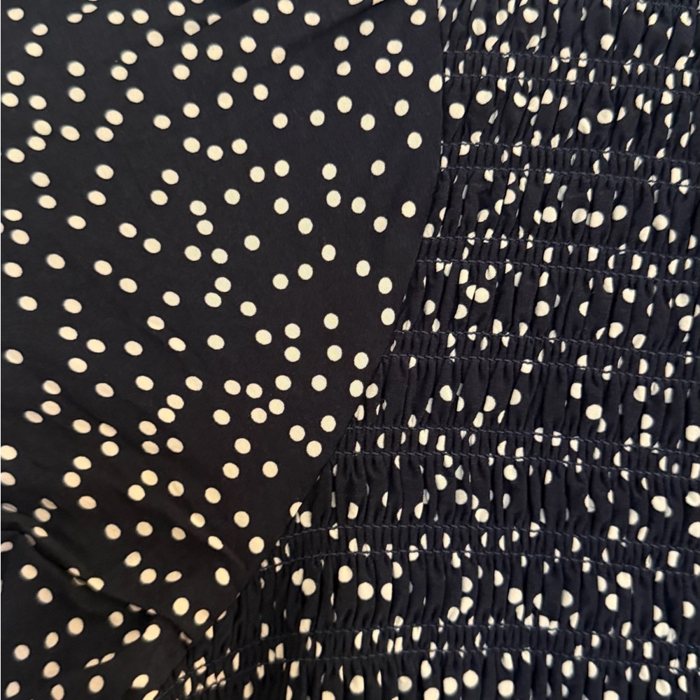 Madewell Black and White Speckled Midi Dress - Picture 2 of 8